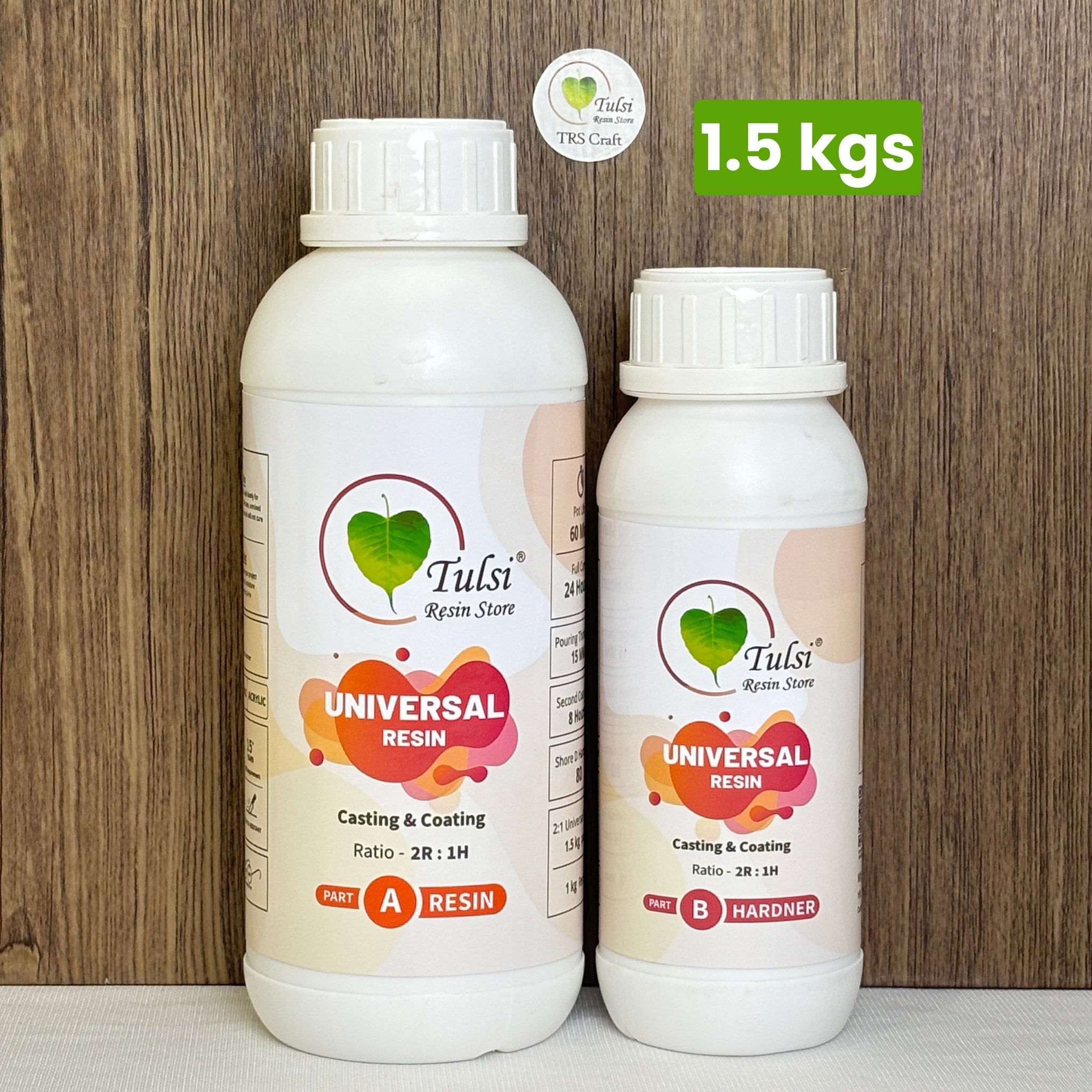 2:1 Universal Resin - Ultimate Multi Use Resin - 1.5 Kg - Tulsi Resin Store
