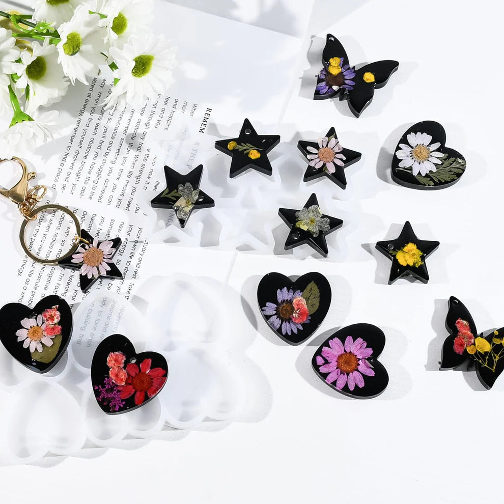 6 Cavity Jewellery Keychain Mould (J)