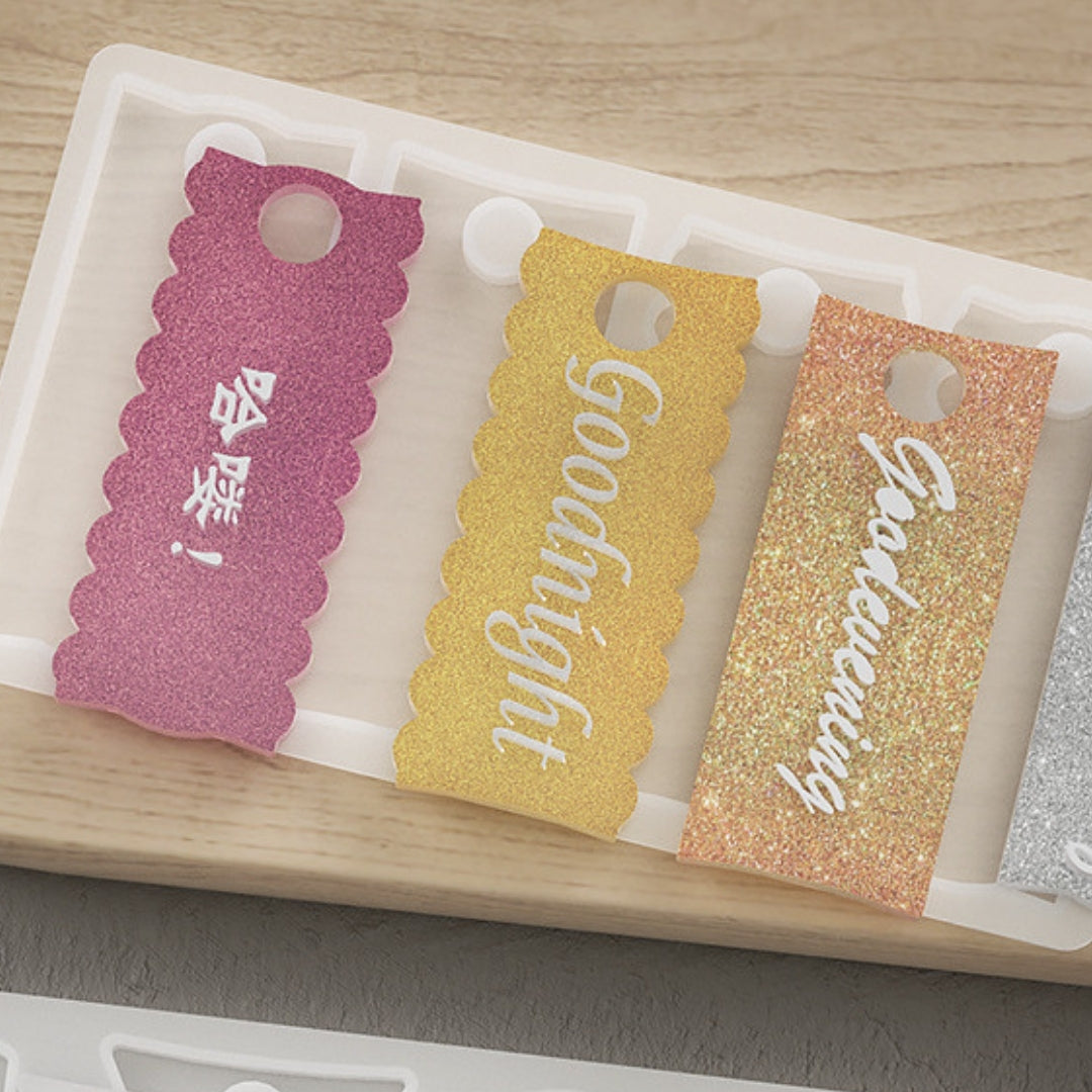 Keychain Mould (J) - Name Tag