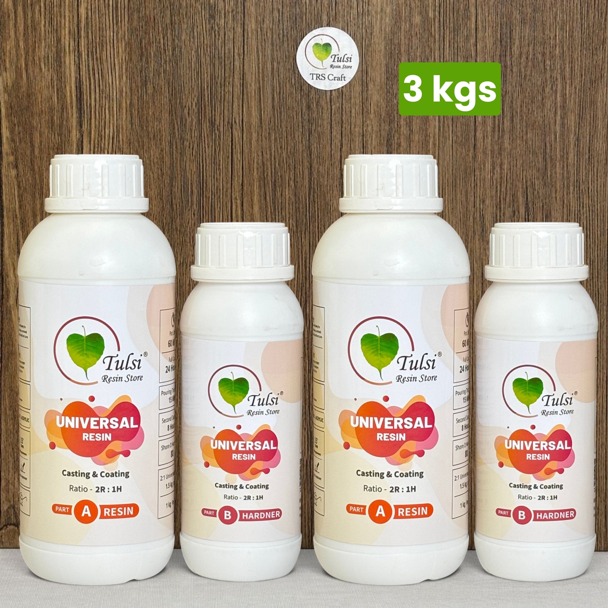 2:1 Universal Resin - Ultimate Multi Use Resin - 3.0 Kg - Tulsi Resin Store