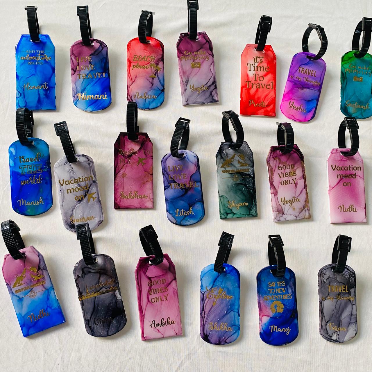 DIY Alcohol Ink Kit - Luggage Tag