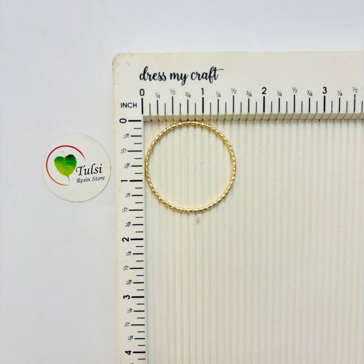 Gold Round Ring - Open