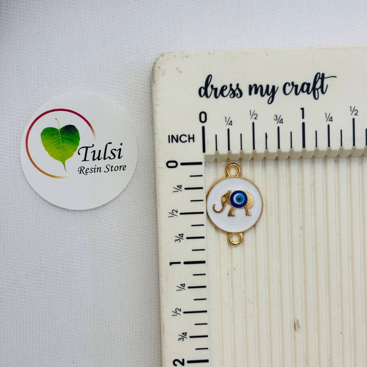 Evil Eye Charm With Two Hooks - S