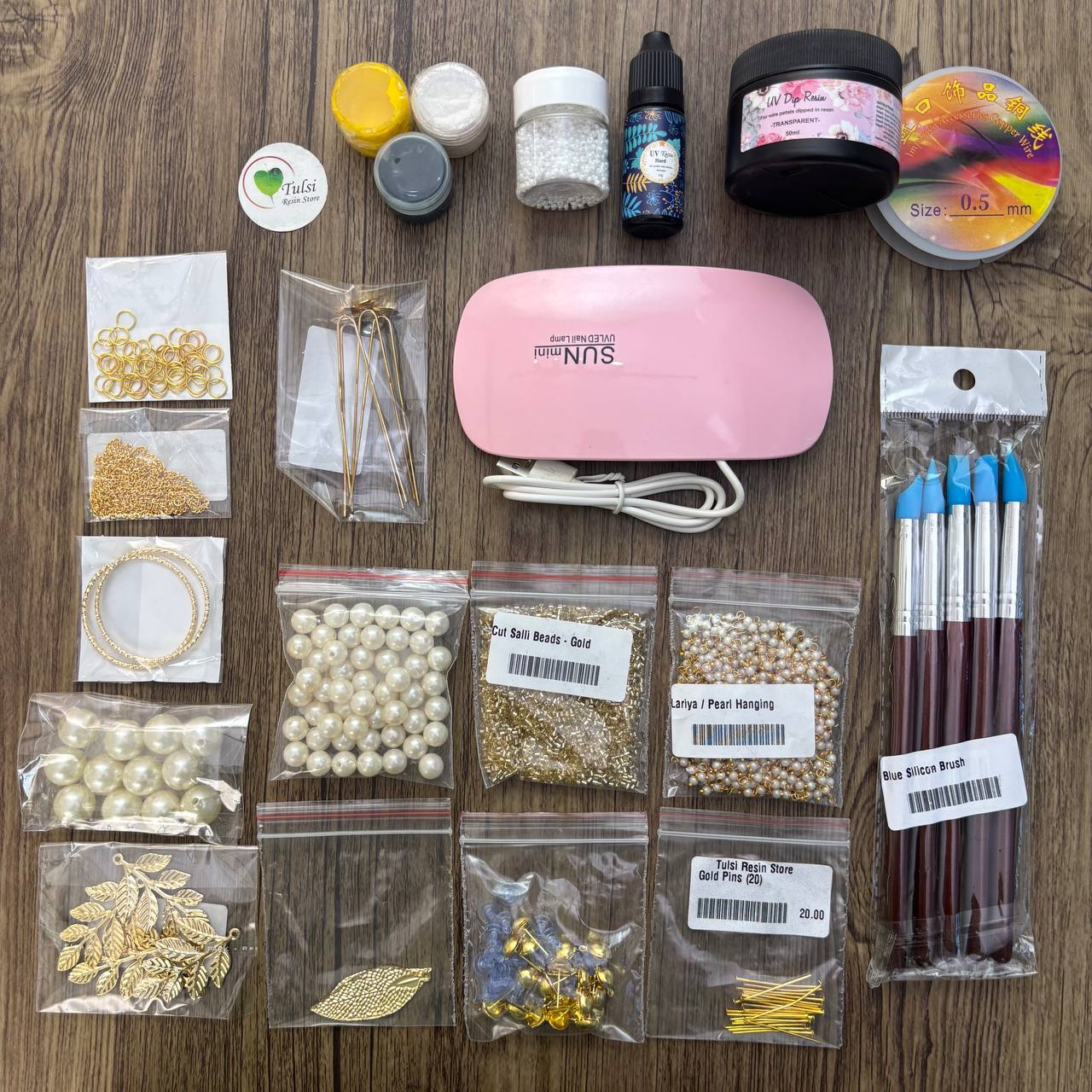 DIY Dip Resin Floral Jewellery Kit