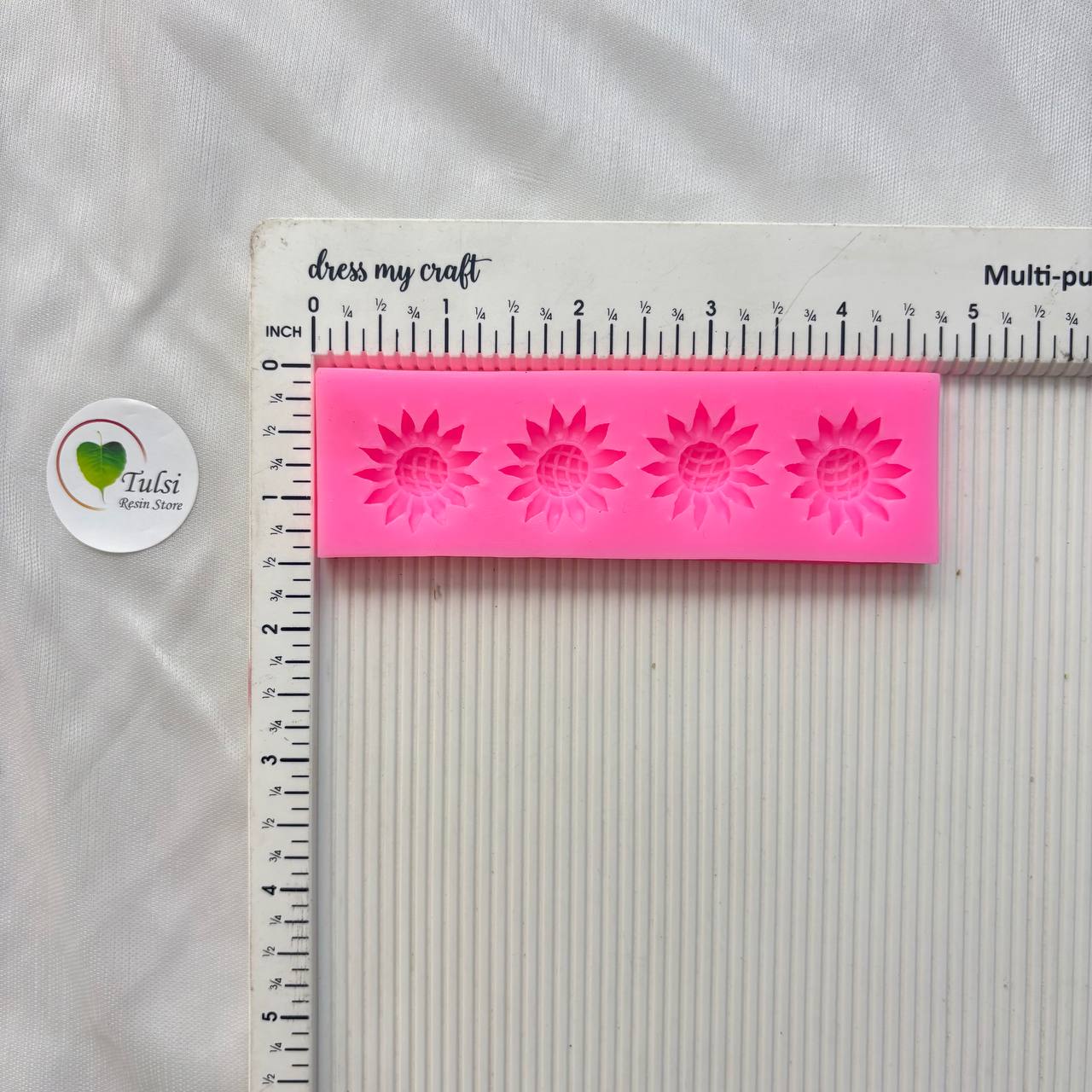 Pink Flower Mould (B) - 4 Cavity