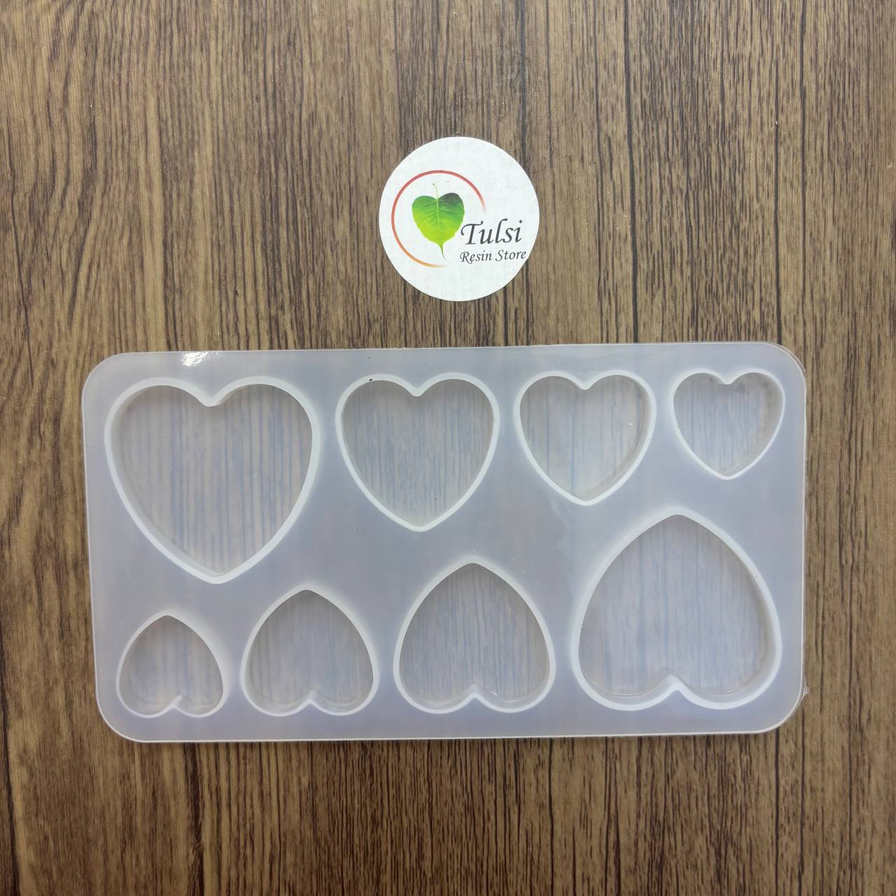 Pop-Socket/Keychain Mould- Heart (8 Cavity)
