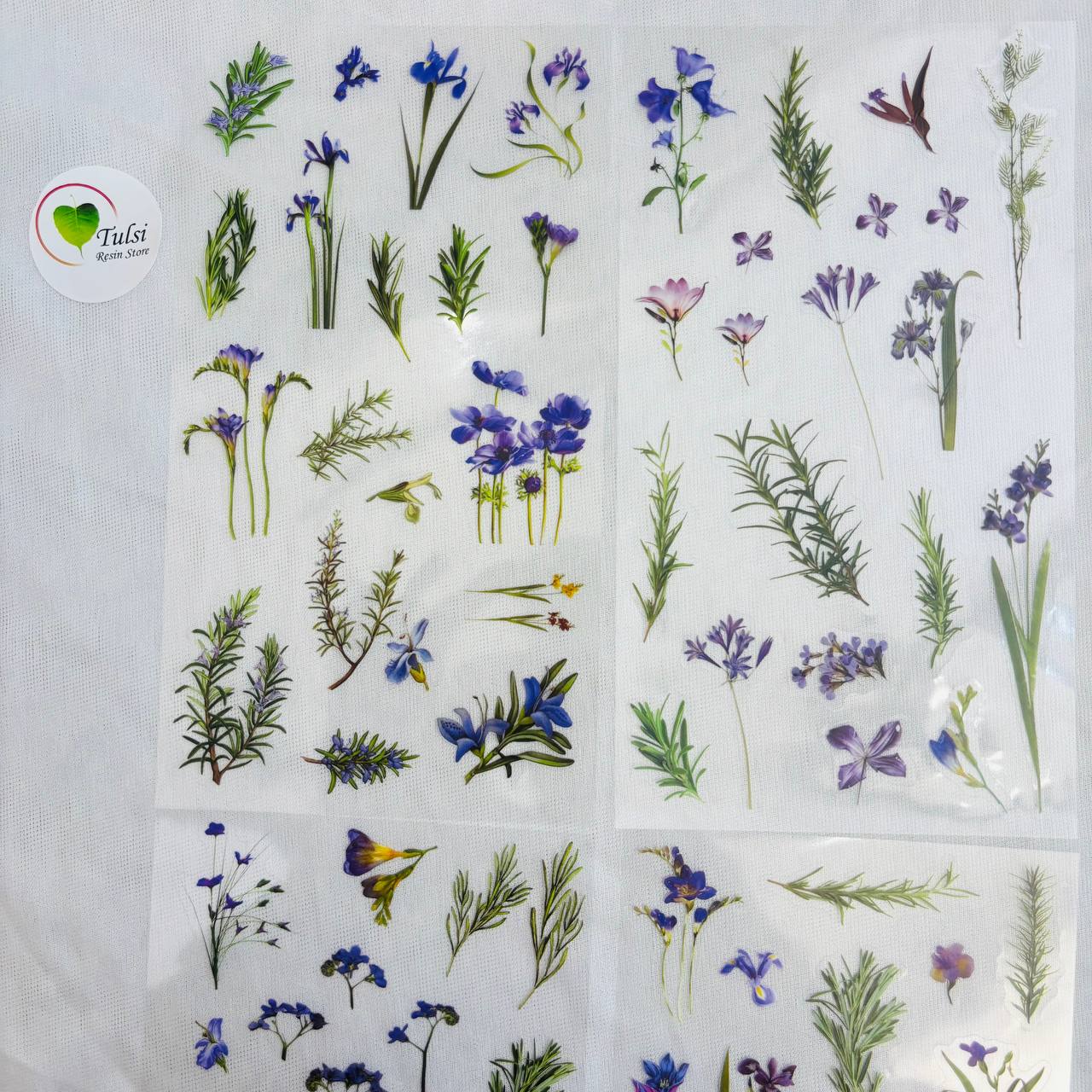 Transparent Sticker Sheet - Flower(A2)