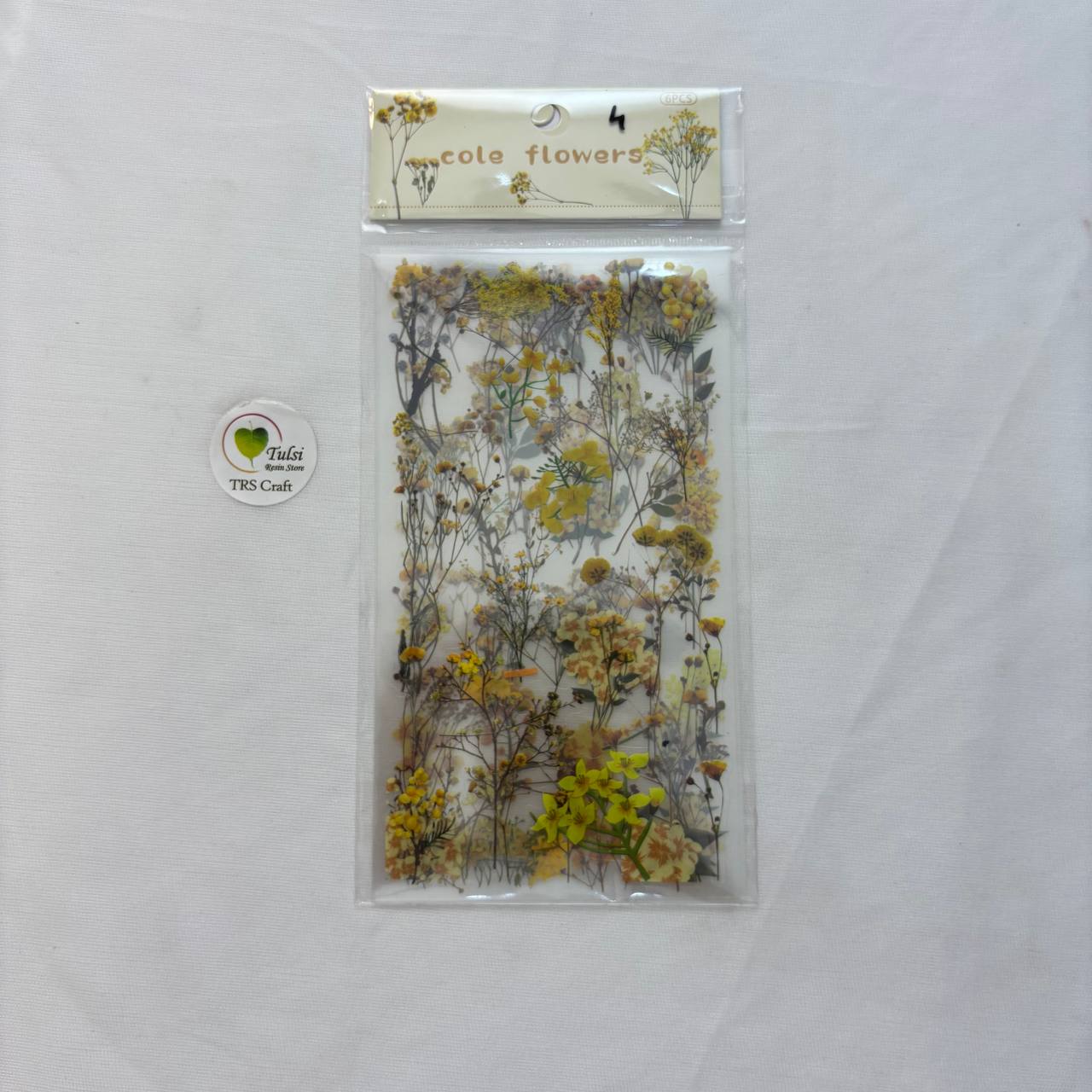 Transparent Sticker Sheet - Flower(A4)