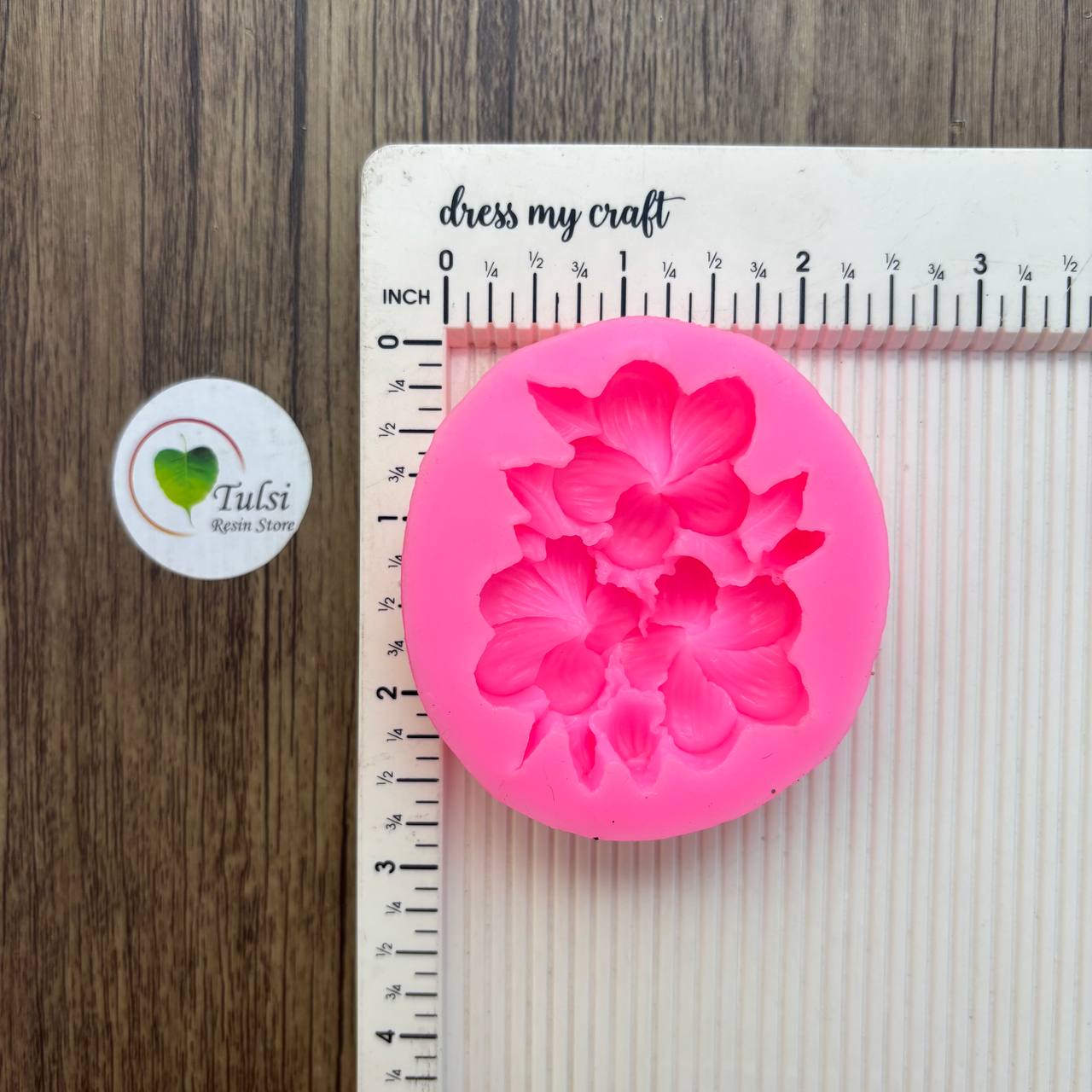 Pink Flower Mould (F) - 3 Cavity