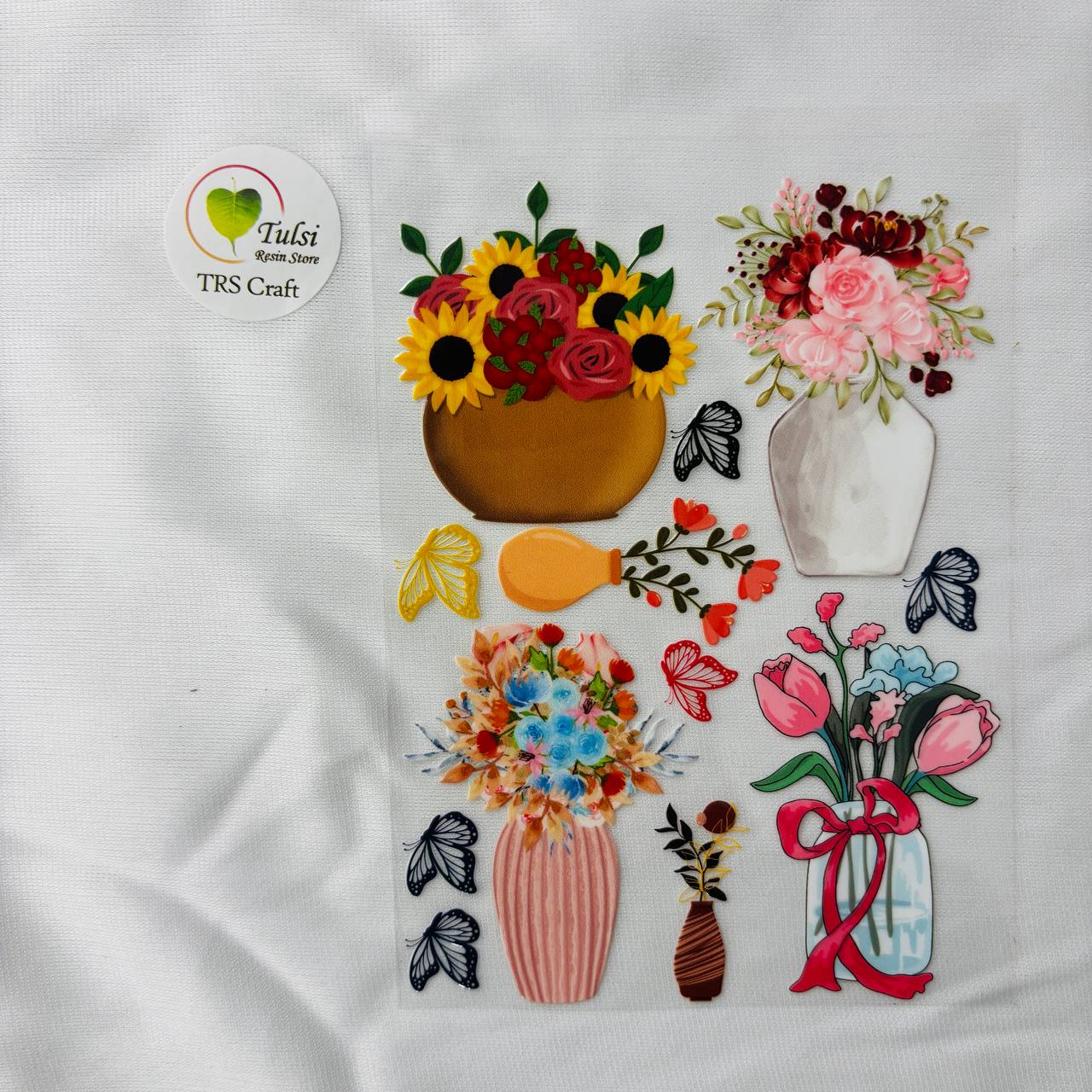 A6 UV DTF Sticker - Floral (K)