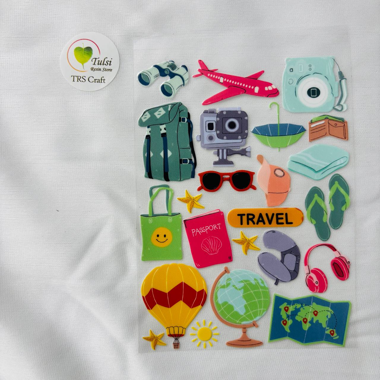 A6 UV DTF Sticker - Travel Theme (A)