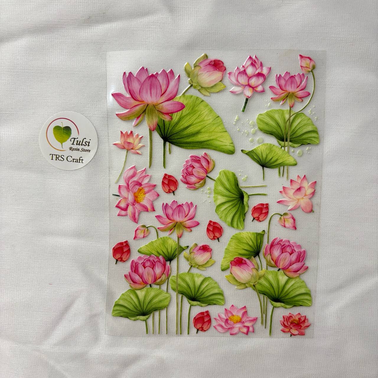 A6 UV DTF Sticker - Floral (J)