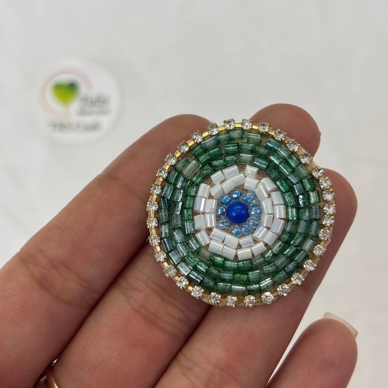 Evil Eye Patch - Green