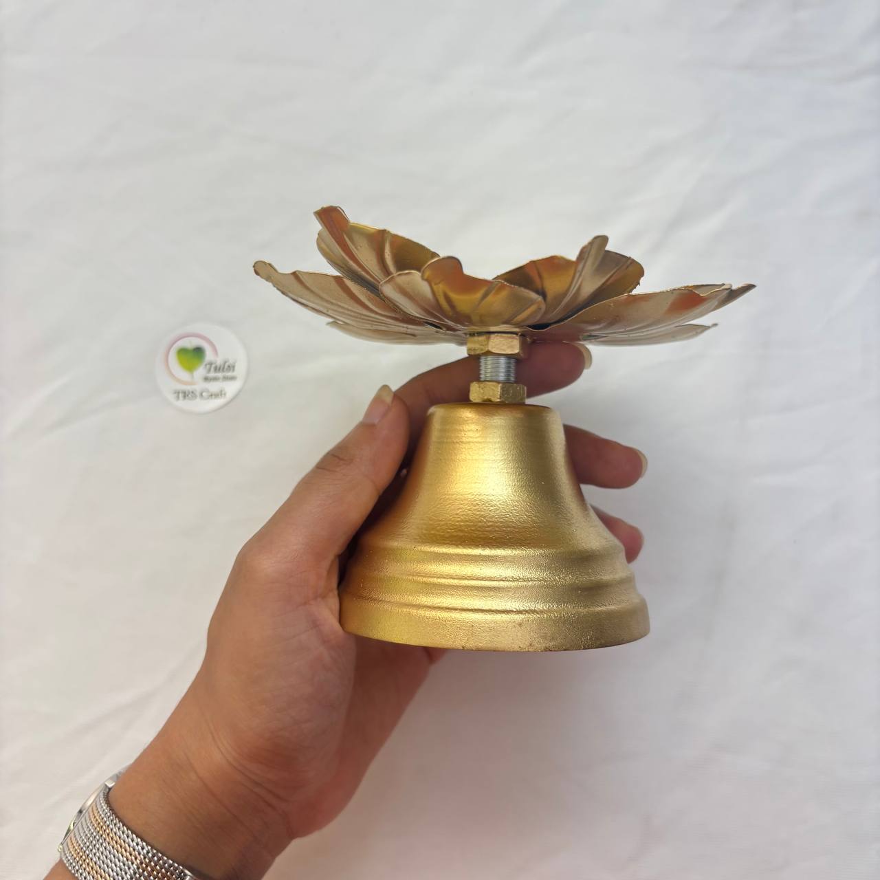 Metal T-light Holder (A1) - Flower