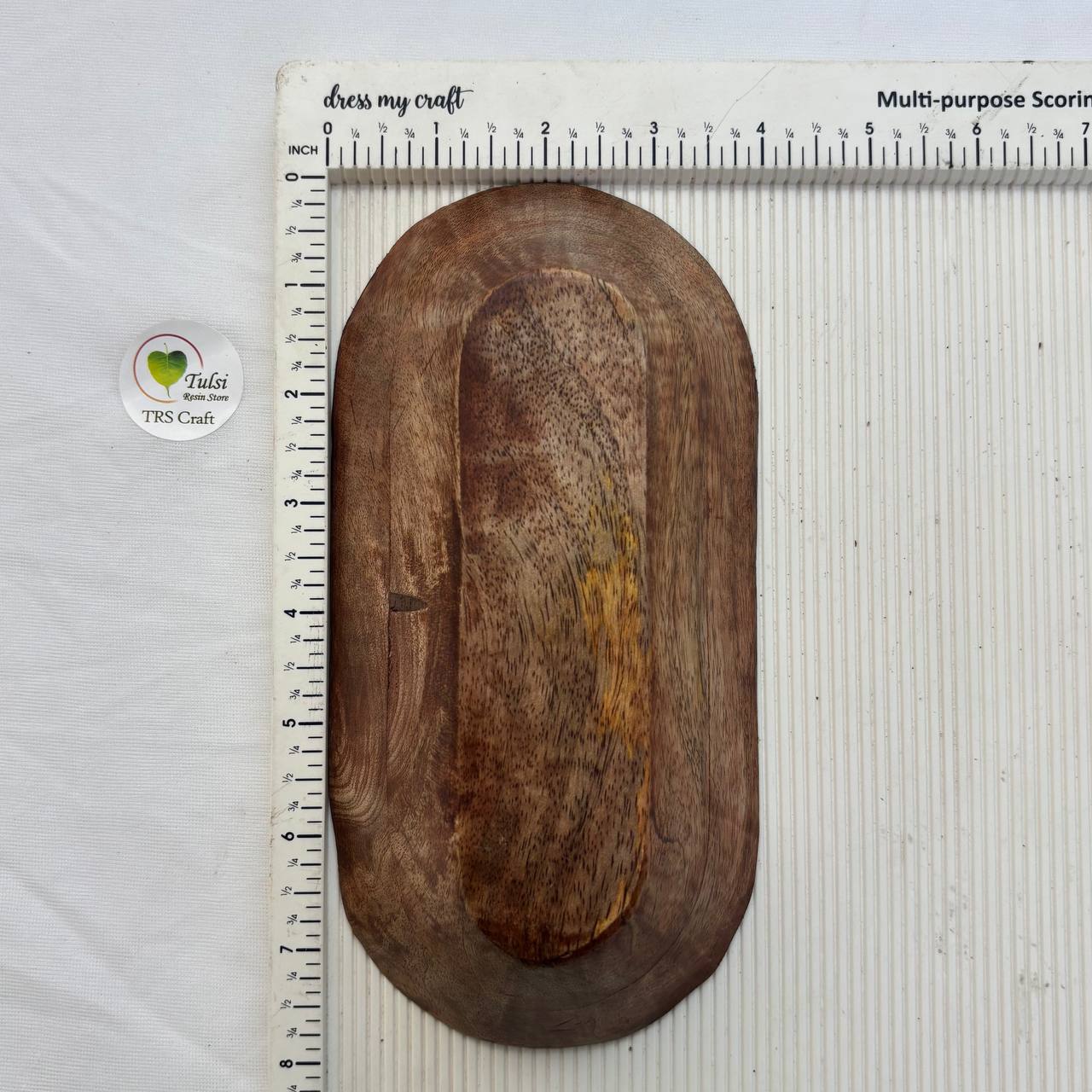 Wooden Candle Bowl - Boat