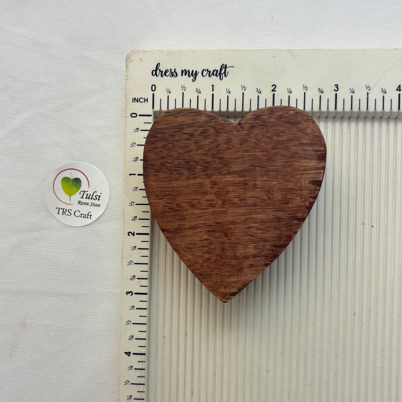 Wooden Candle Bowl - Heart