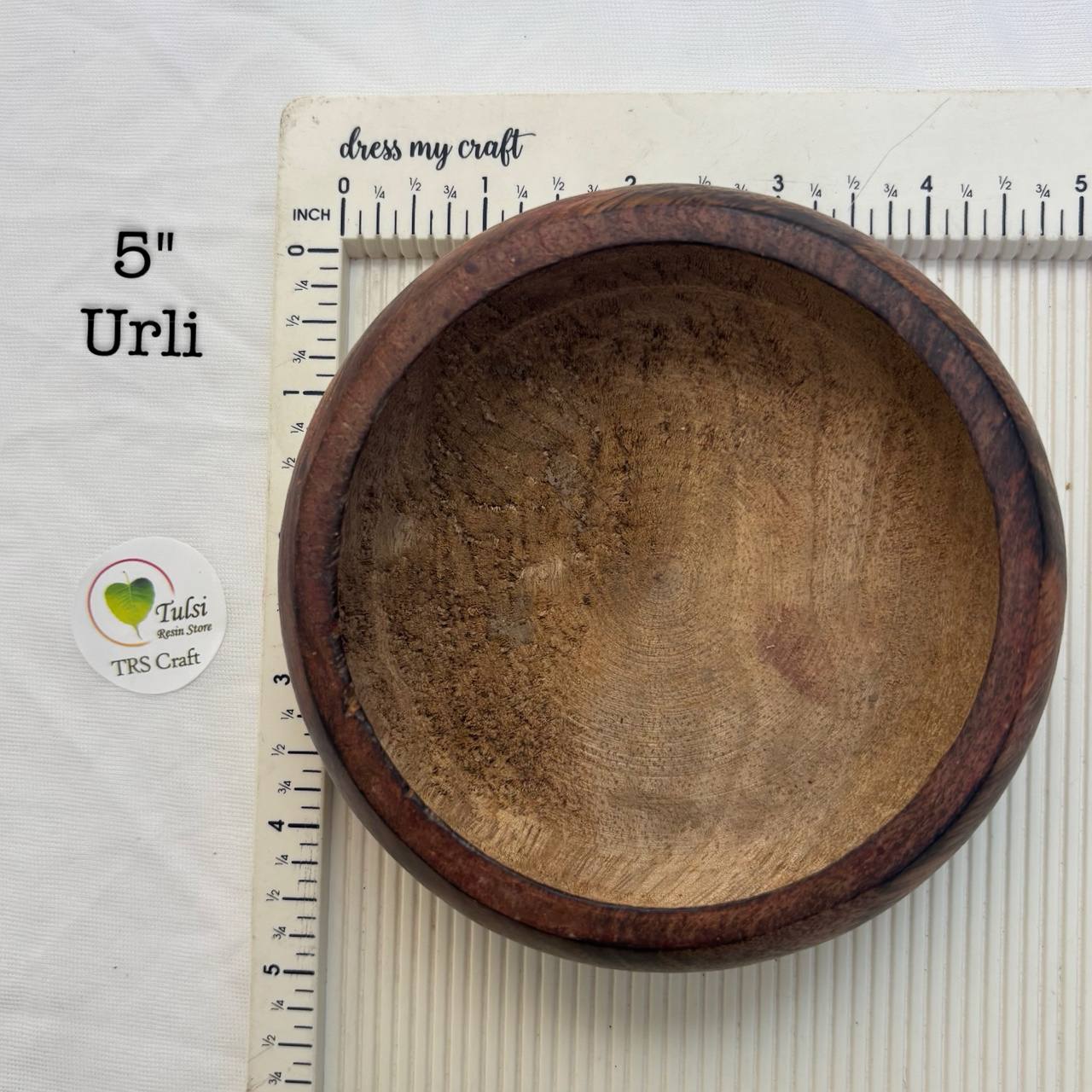 Wooden Candle Bowl - Urli