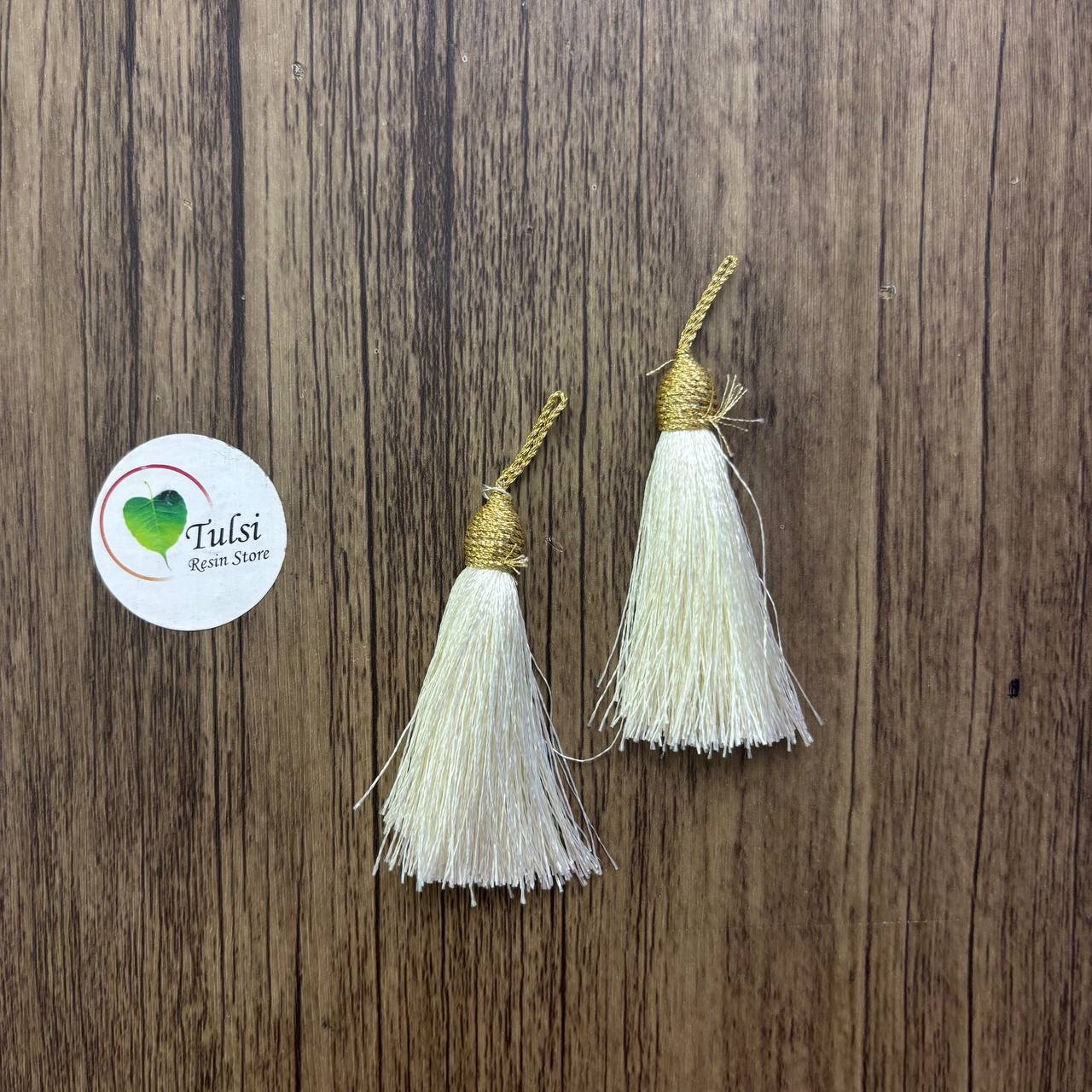 White Bookmark Tassels (11 Pcs)