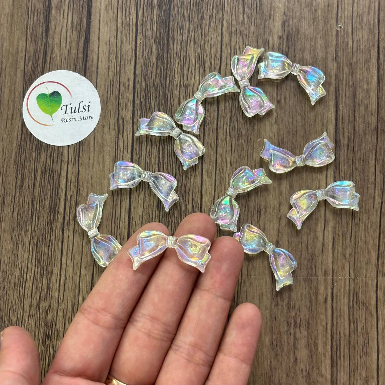 Rainbow Plastic Bow