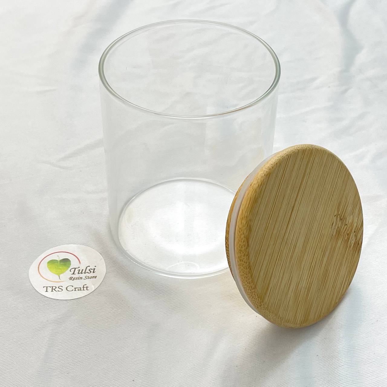 Candle Glass/Jars (A19) - Round With Lid