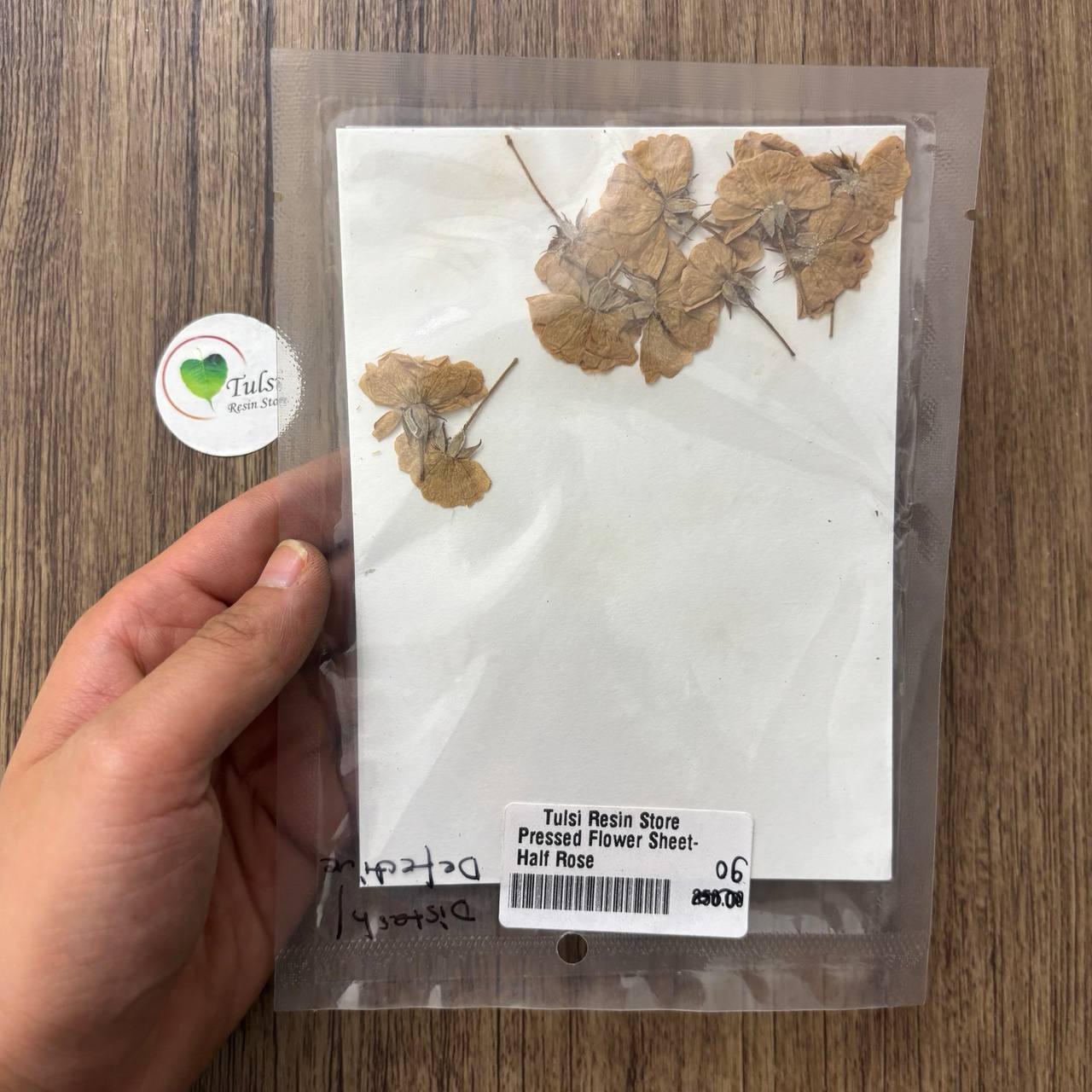 Distash Pressed Flower Sheet- Half Rose