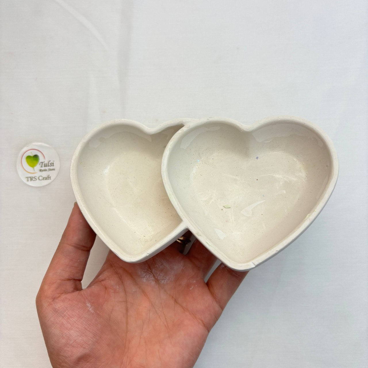 Candle Concrete Jars (A2) - Dual Heart