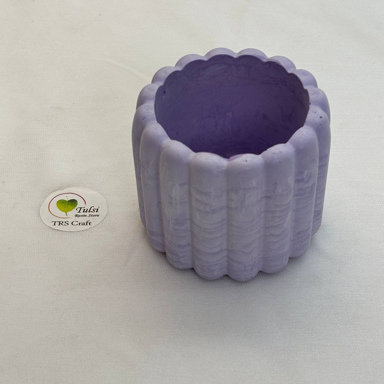Concrete Jars (A14) - Bubble Stripes