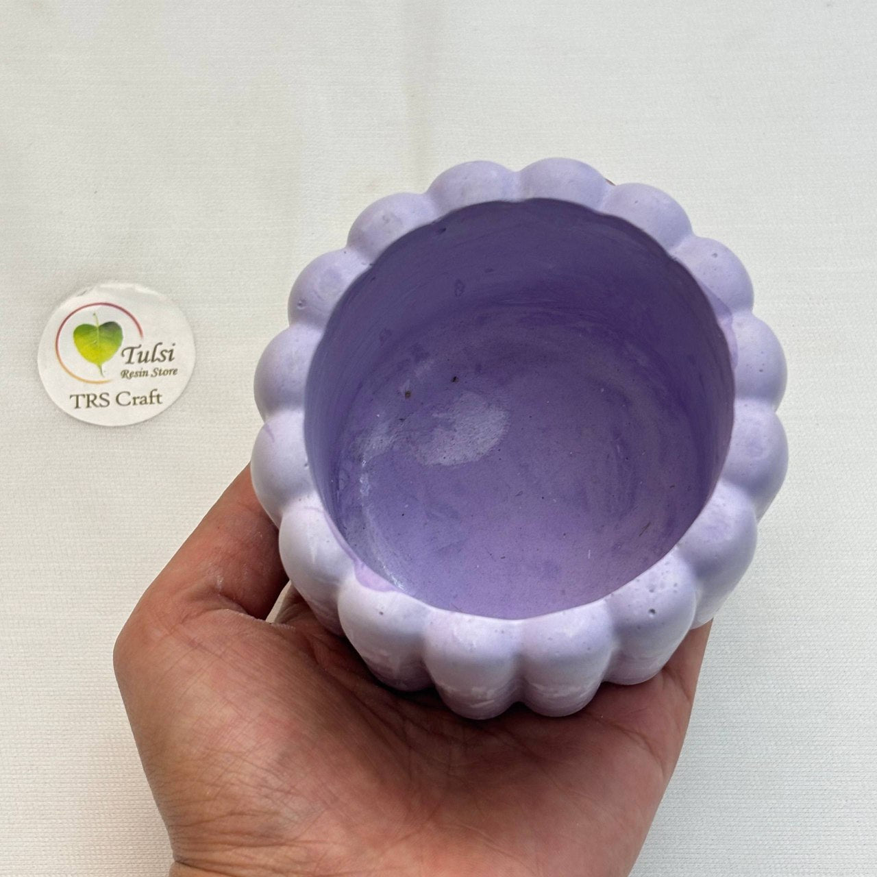 Concrete Jars (A14) - Bubble Stripes