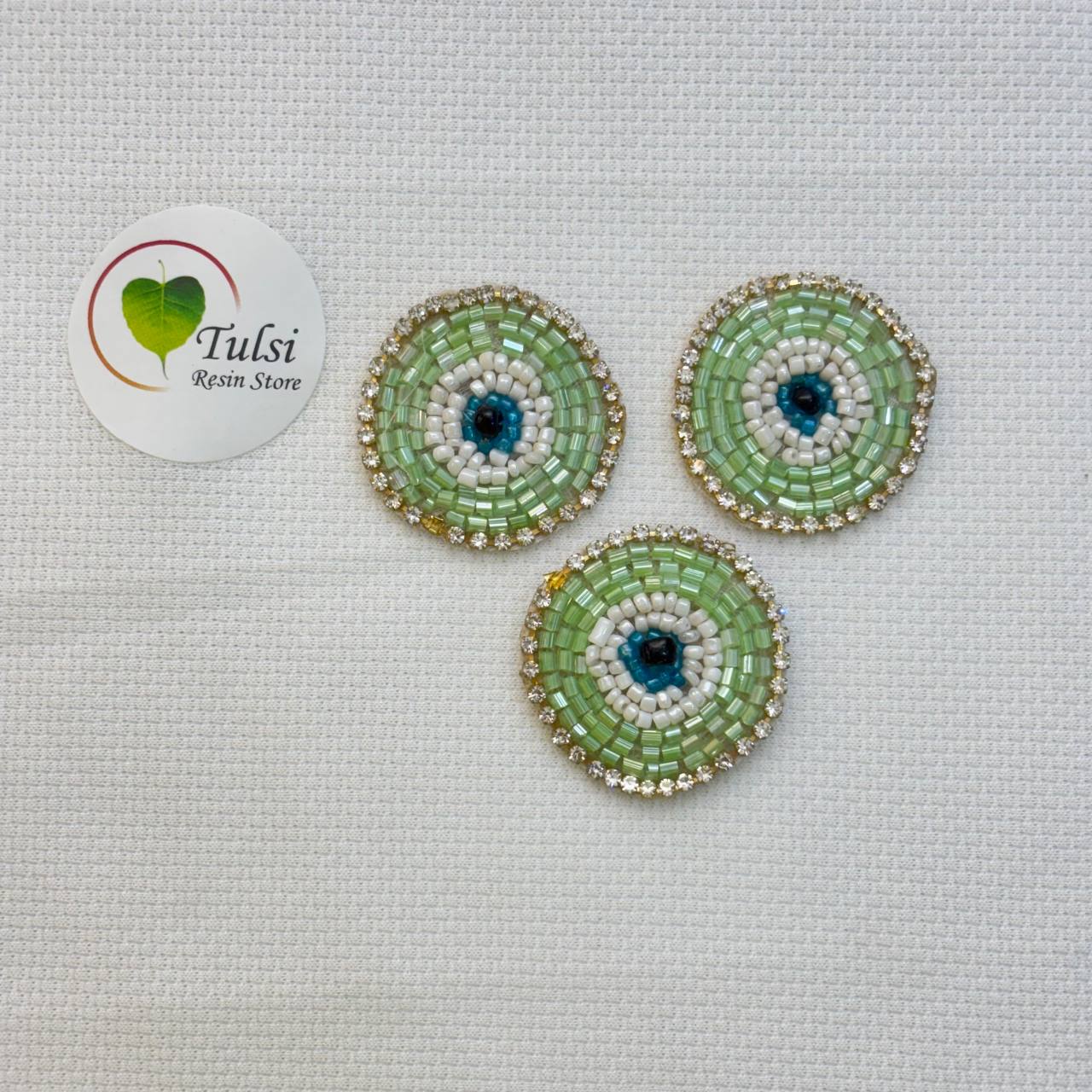 Evil Eye Patch - Green