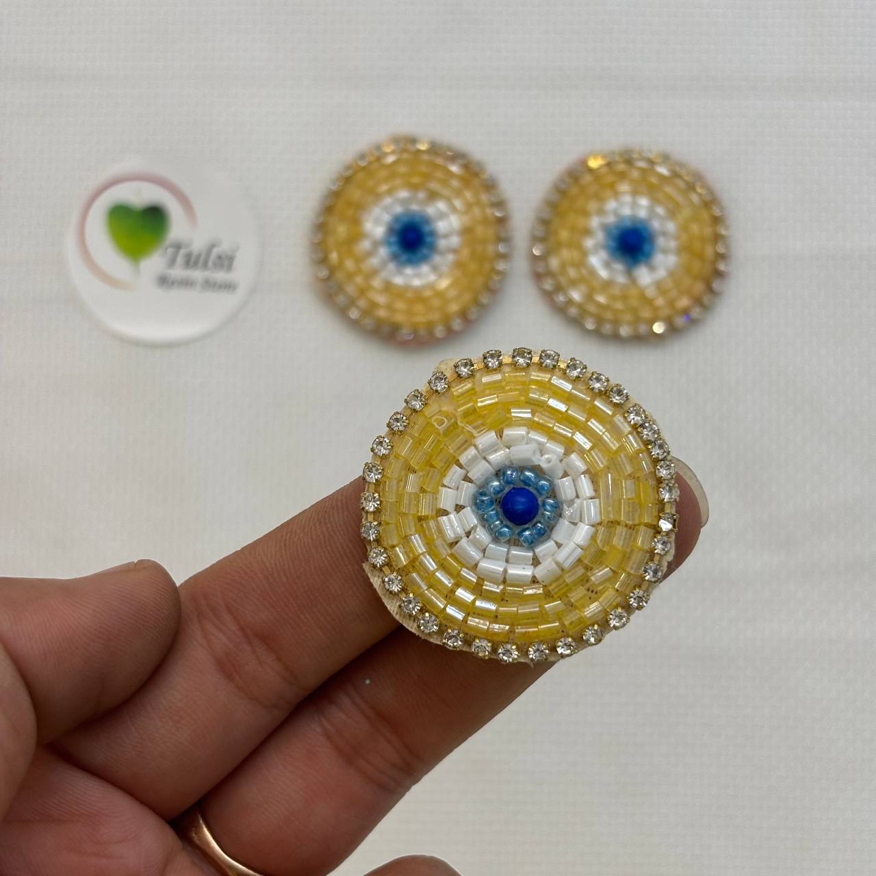 Evil Eye Patch - Yellow