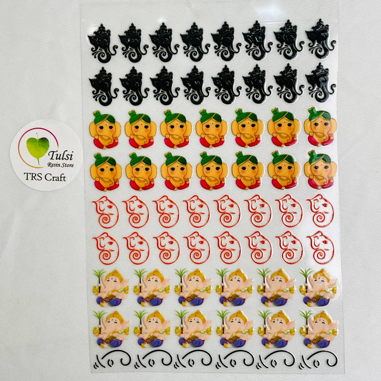 A6 UV DTF Sticker - God Idols Ganesha (E)