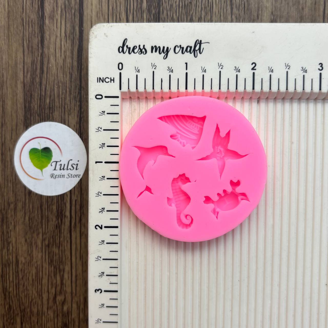 Pink Sea Mammal Mould - 5 Cavity