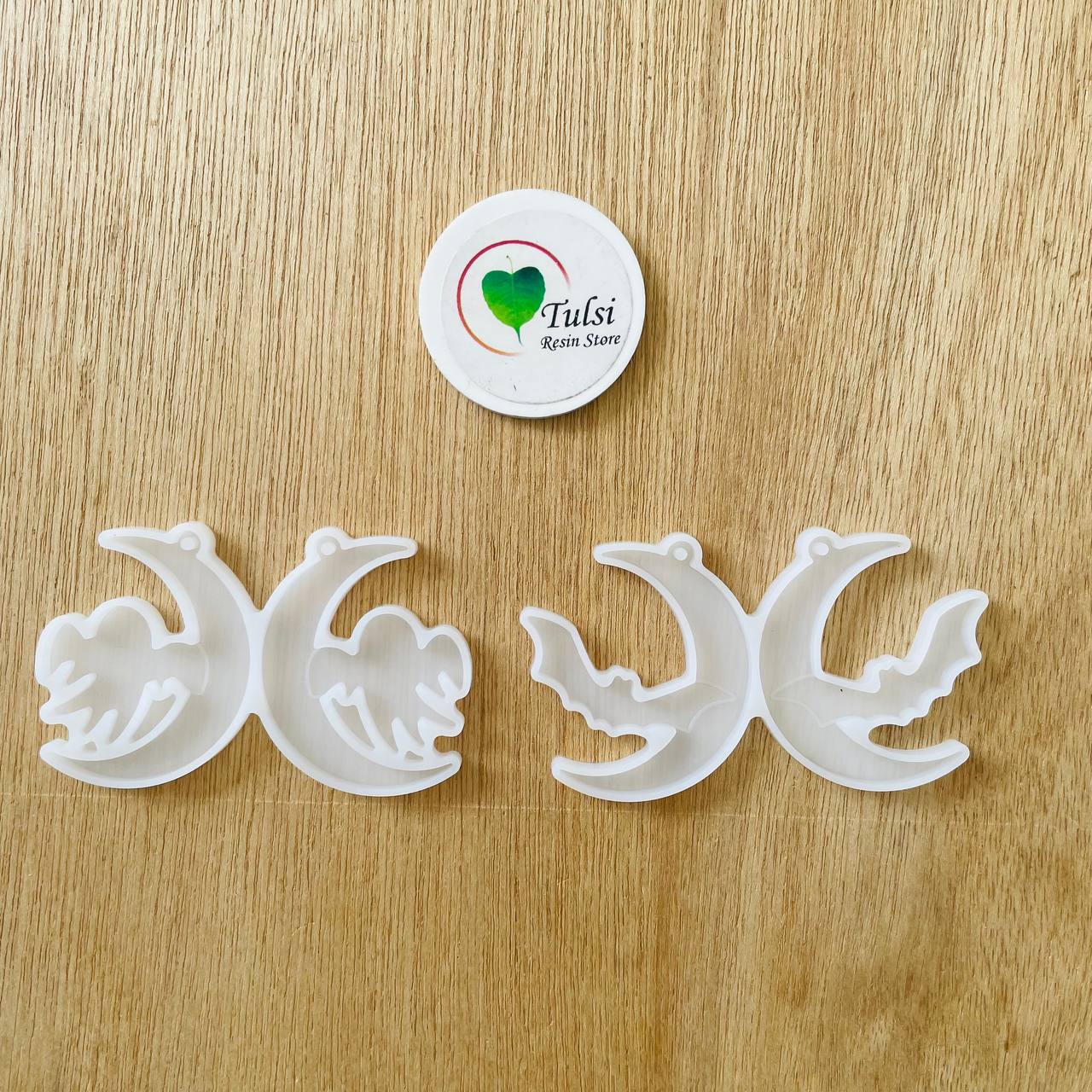 6 Pcs Crescent Earring / Keychain Mould