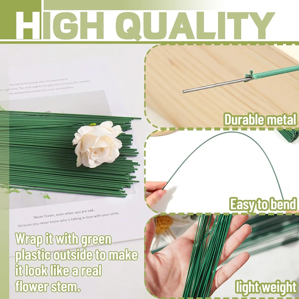 Green Floral Wire (B) - 2 MM