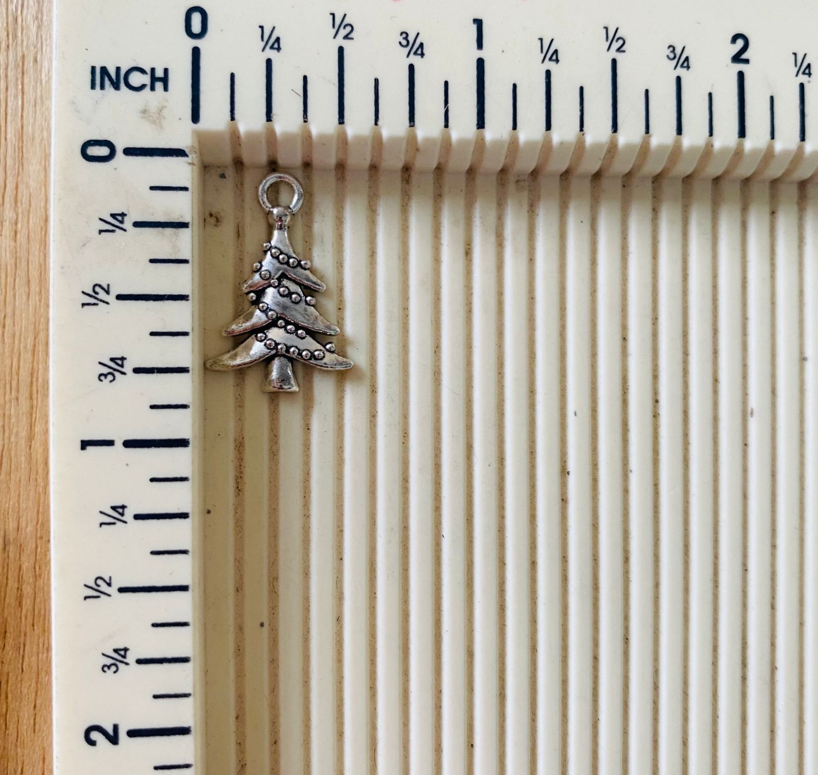 Silver Charm - Christmas Tree (2pc)