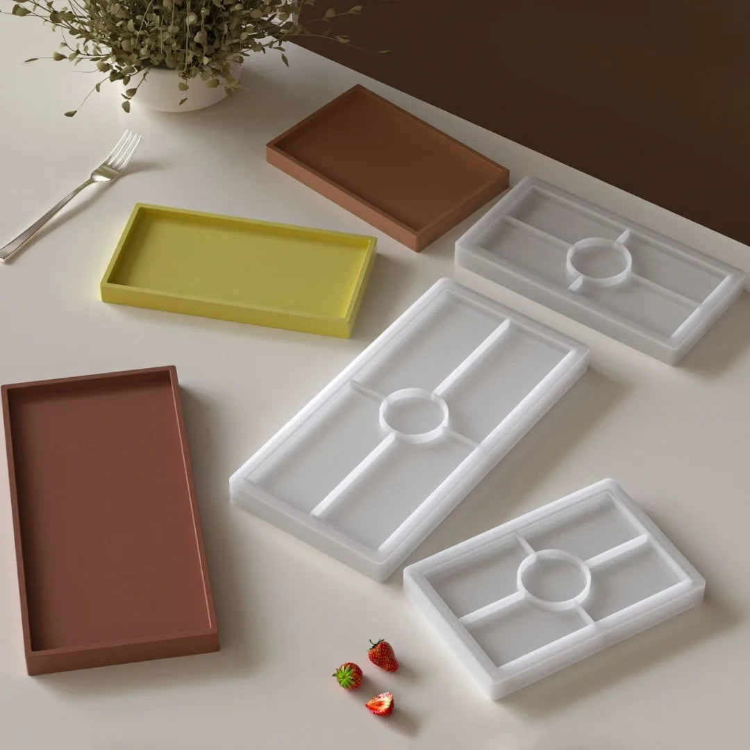 Rectangle Tray With Boundary - 7"