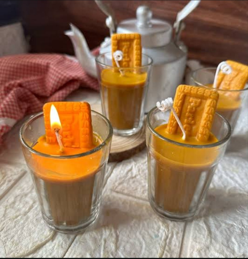 Parle-G Biscuit Candle Mould