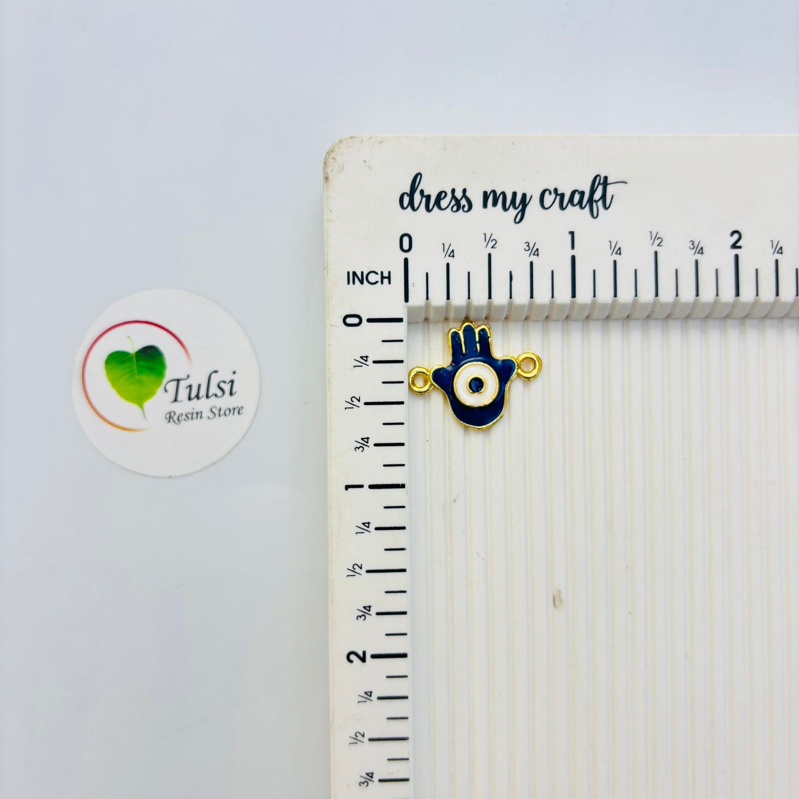 Evil Eye Charm With Two Hooks - D