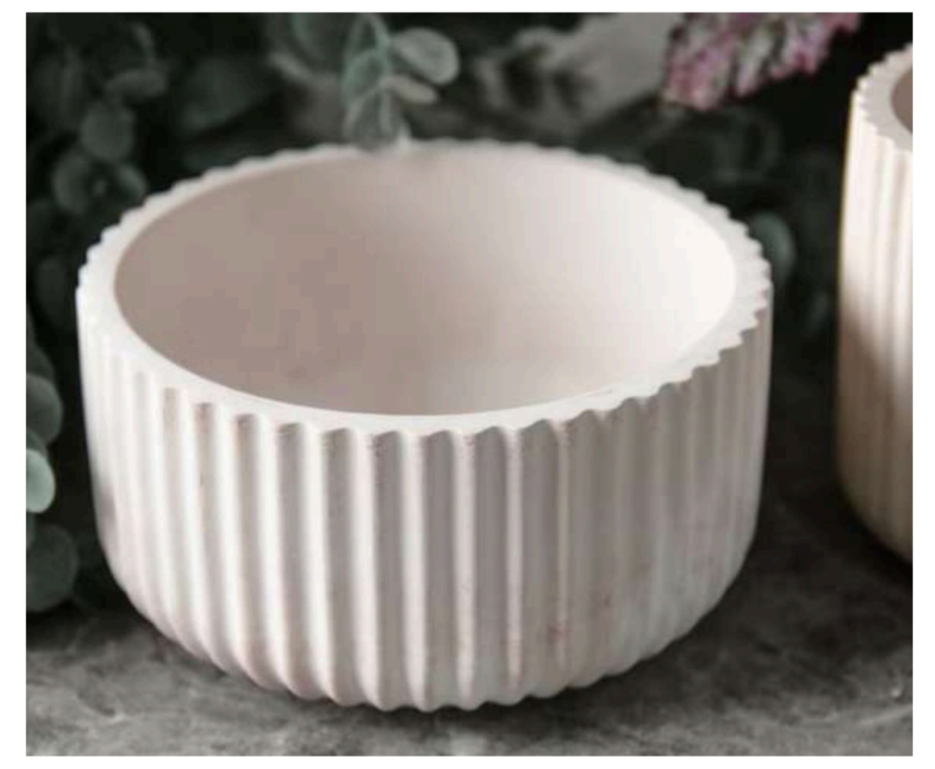 Concrete Jars (A5) - Striped Urli