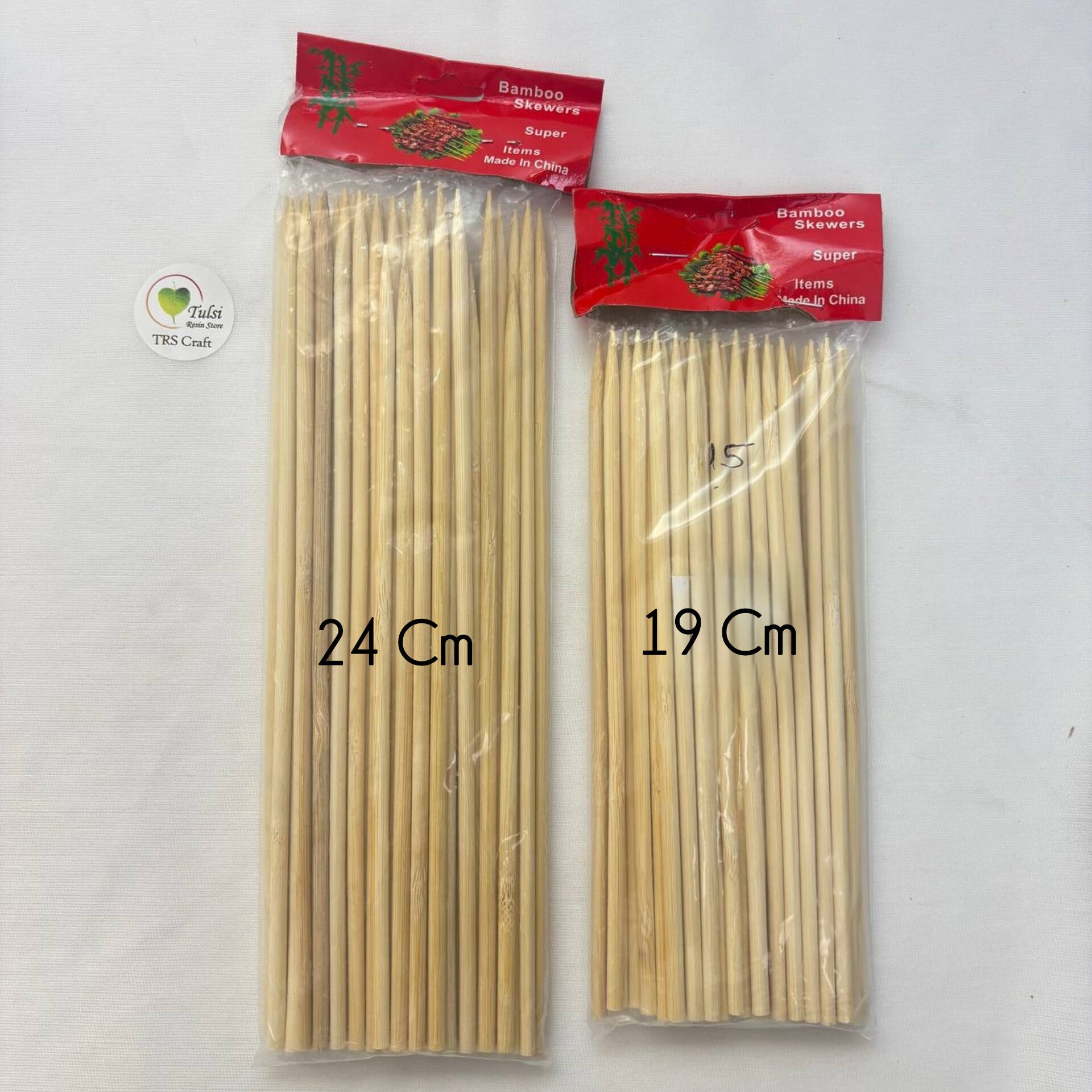 Wooden Bamboo Stick - 9.5"