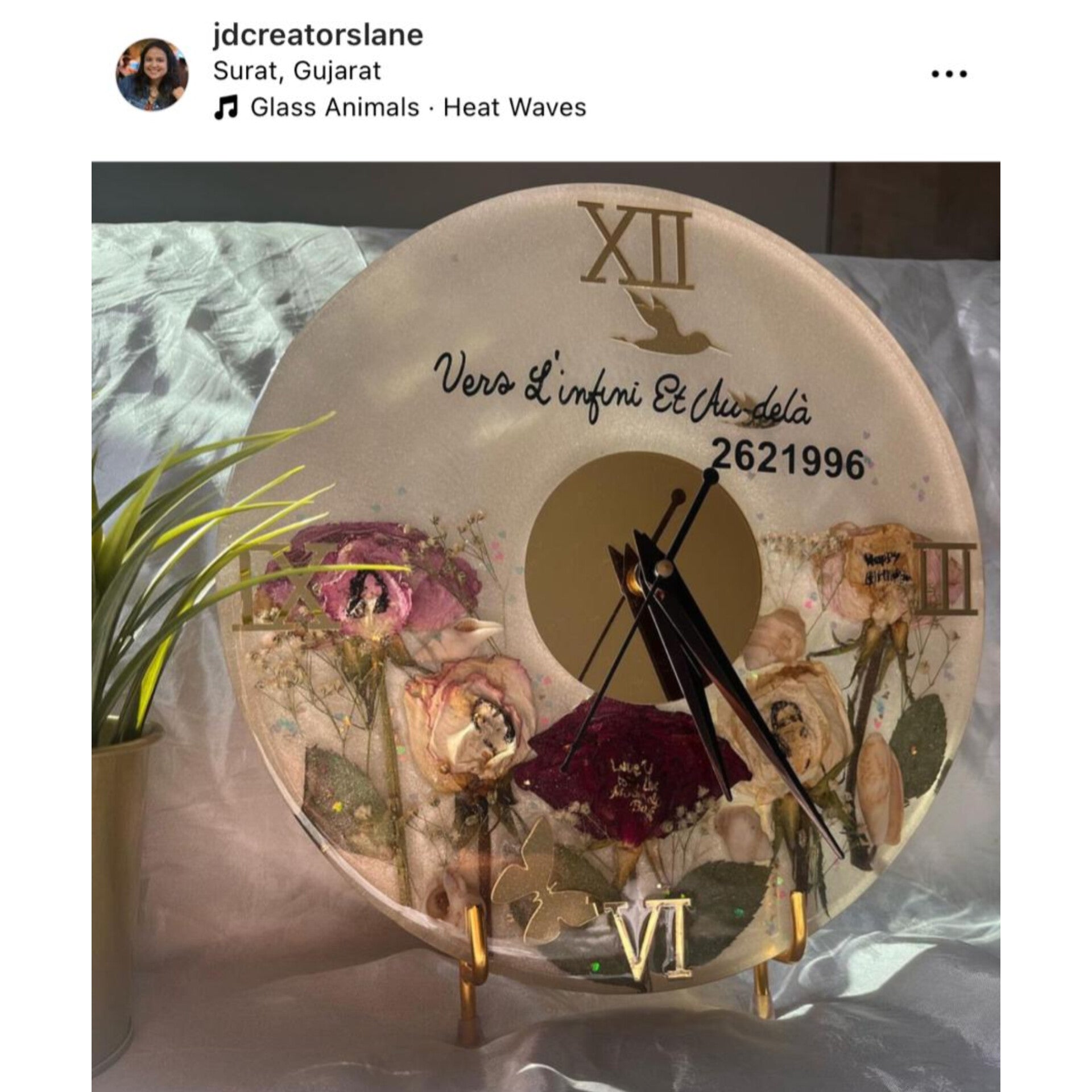 Acrylic Cover for Clock Space Mould