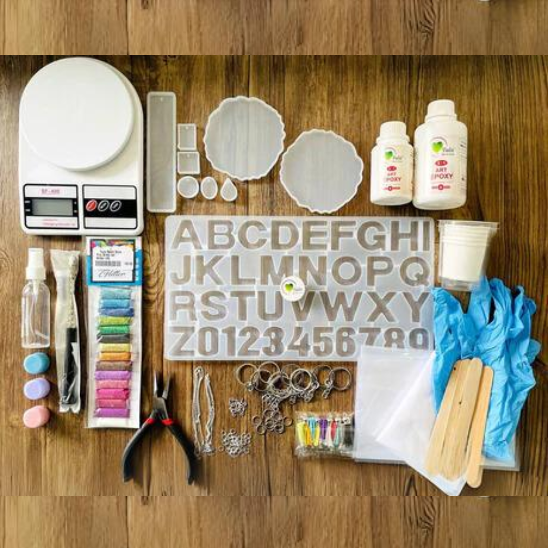 مجموعة سلسلة المفاتيح والمجوهرات والعلامات المرجعية والأكواب DIY