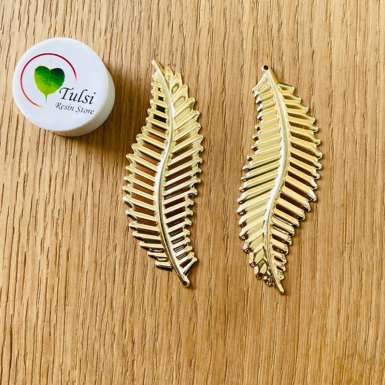 Metal Leaf Charm (M) (2pc)