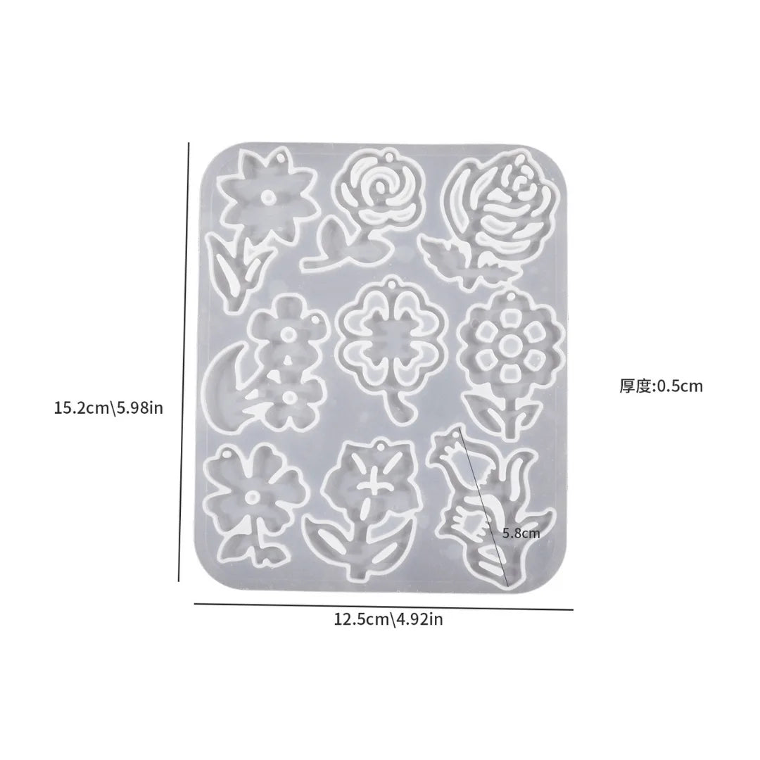 Flower Pendant Mould - (B)