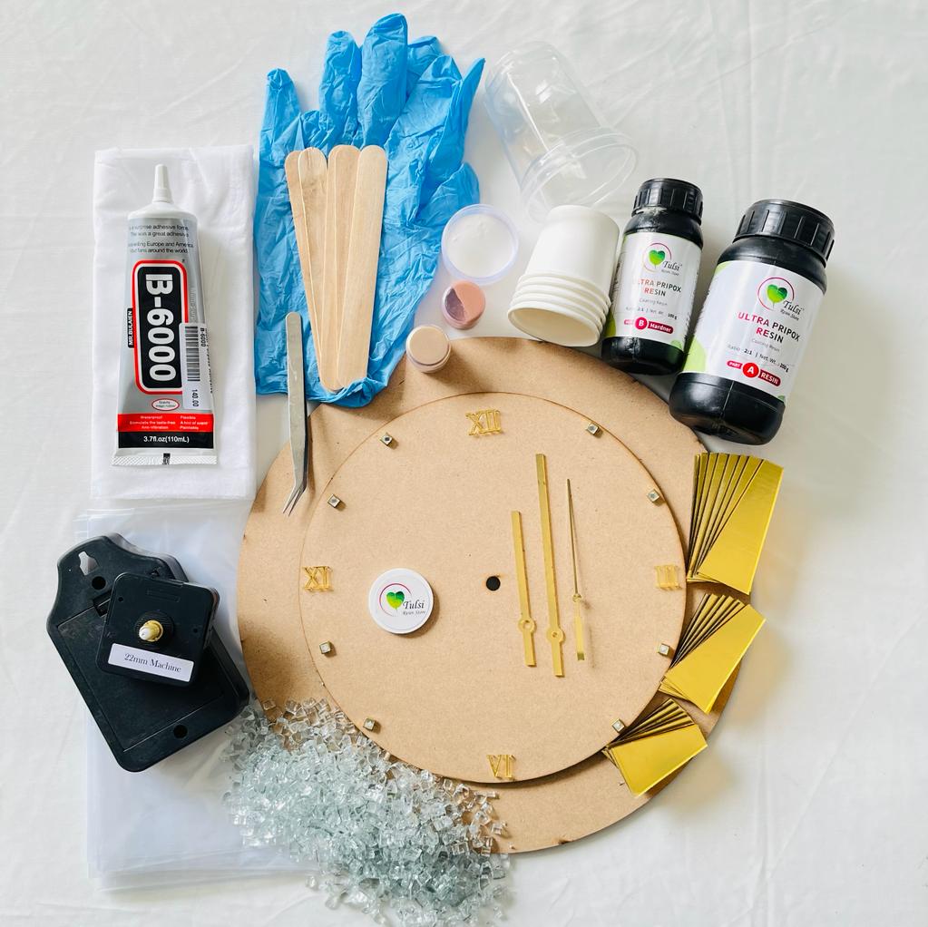 طقم ساعة مرآة DIY
