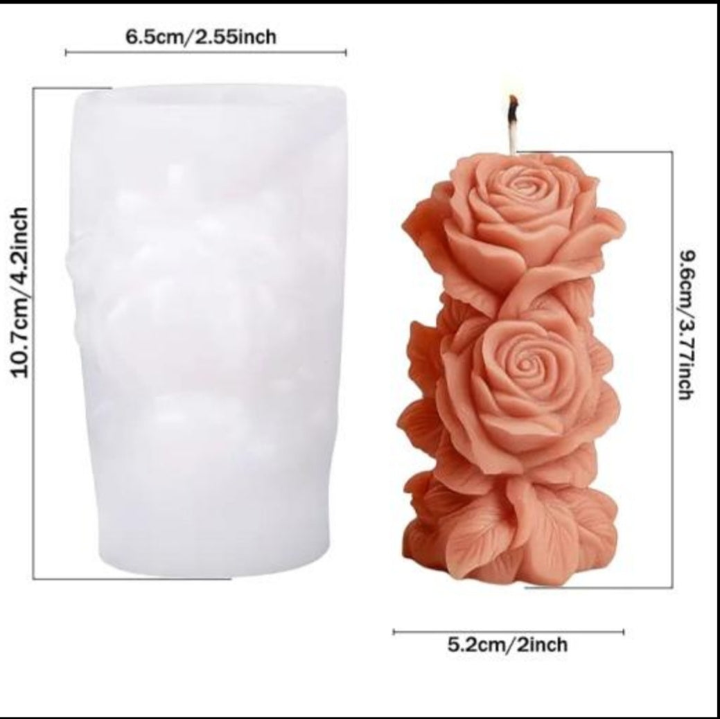 Rose Candle Mould (F)