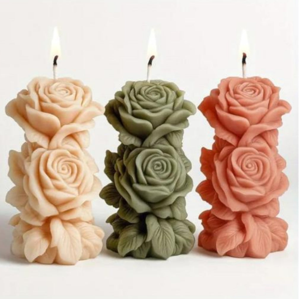Rose Candle Mould (F)