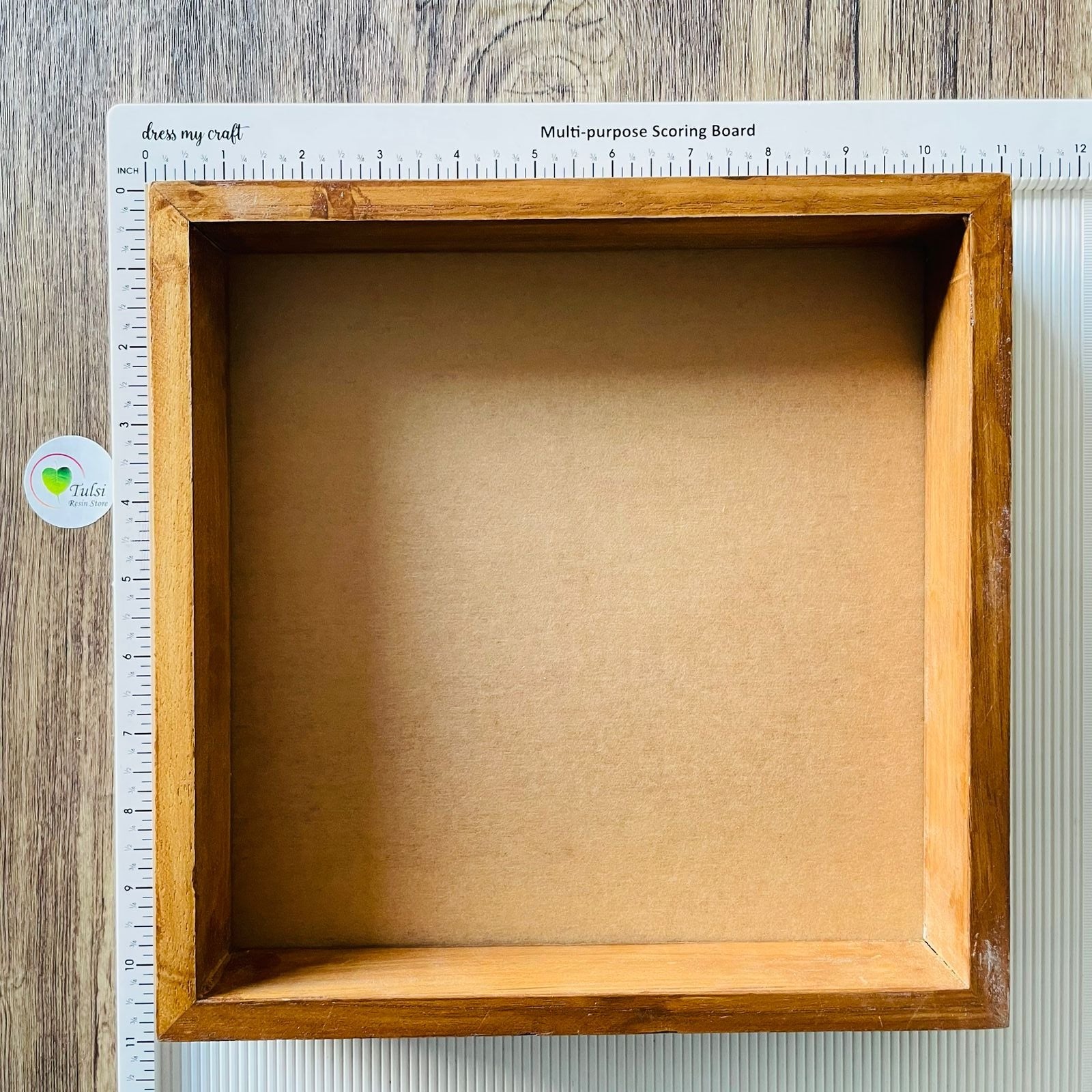 Teakwood Floating Frame (F) - With Acrylic Cutout