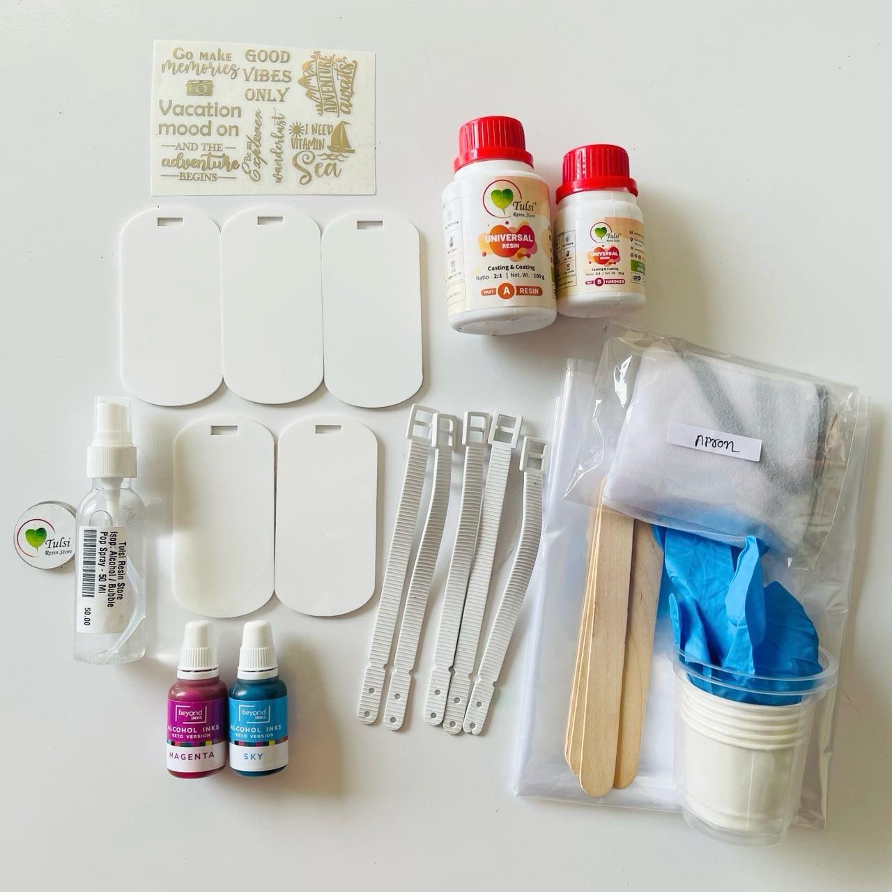 DIY Alcohol Ink Kit - Luggage Tag