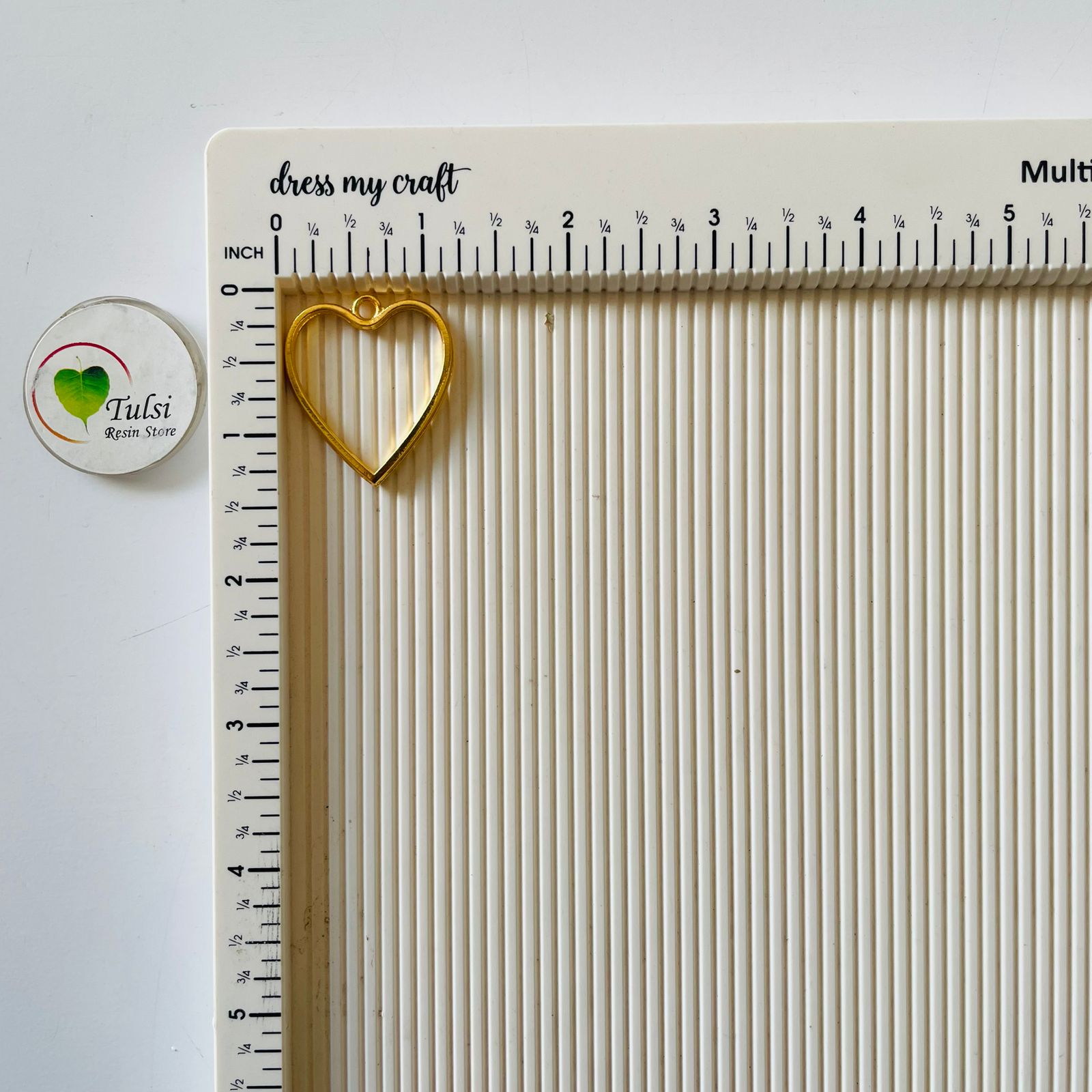 Heart Bazels With Clasp (5 Pc)